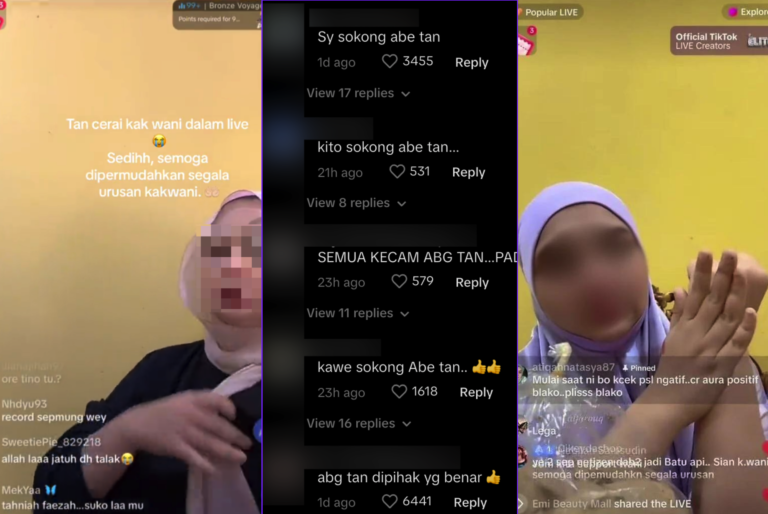 Suami Lafaz Cerai Semasa Live di TikTok, Video Pergaduhan Tular Jadi Perdebatan Hangat!